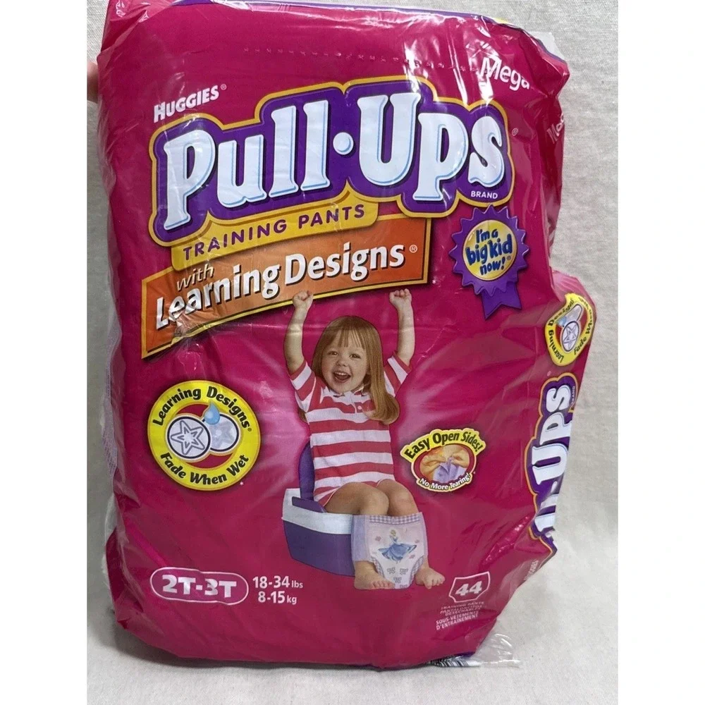 Vintage 2004 Huggies Pull-Ups Disney Princess 2T-3T Open Pack 28 Ct